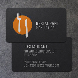 ブラックモダンロミニマルゴすしアジア料理店 名刺