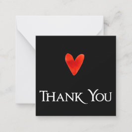ブラックモダン個人エレガントメモありがとう ノートカード