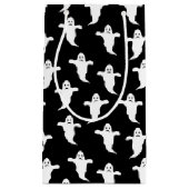 ブラックモダン幽霊ハロウィーンホームデコール スモールペーパーバッグ (正面)