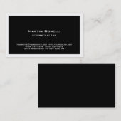 ブラックモダン弁護士名刺 名刺 (正面/裏面)