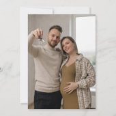 ブラックモダン引っ越し祝いパーティー招待状 招待状 (裏面)