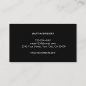 ブラックモダン汎用建築名刺 名刺 (裏面)