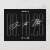 ブラックモダン結婚ズ ポストカード (正面)