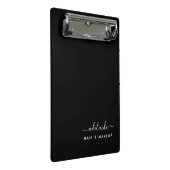 ブラックモダン美容師メイクアップアーティストサロン ミニクリップボード (アングル)