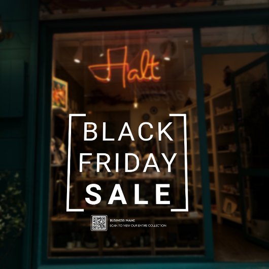 ブラックモダン金曜店ディスカウントセールプロモーション ウィンドウサイン