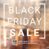 ブラックモダン金曜店ディスカウントセールプロモーション ウィンドウサイン (シート2)