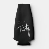 ブラックモダン30th30th誕生日パーティー ボトルクーラー (正面)