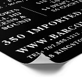 ブラックモダン&ホワイト、パブ/ブルワリー広告ズ ポスター (角)