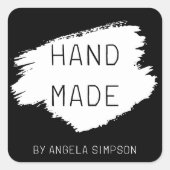 ブラックモダンDIY手作りステッカスタムカー スクエアシール (正面)