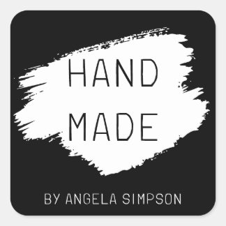 ブラックモダンDIY手作りステッカスタムカー スクエアシール