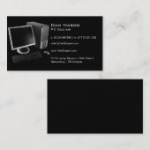 ブラックモダンPCテクノロジ – 名刺 (正面/裏面)