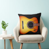 ブラックモノグラムのアコースティックギター クッション (椅子)
