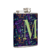 ブラックモノグラムのカスタマイズドリンク「ネオンカクテル」 フラスク (右)