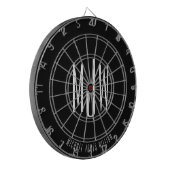 ブラックモノグラムモダンクラシック ダーツボード (正面左)