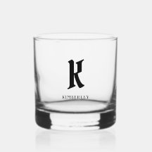 ブラックモノグラム旧スタイル文字タイポグラフィ