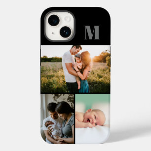 ブラックモノグラム3フォトコラージュ Case-Mate iPhone 14ケース