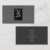 ブラックモノグラム 名刺 (正面/裏面)