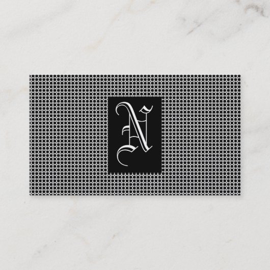 ブラックモノグラム 名刺 (正面)