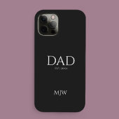 ブラックモノグラム Dad Established Case-Mate iPhoneケース