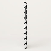 ブラックモノグラ千鳥格子のム Case-Mate iPhoneケース (裏面/左)