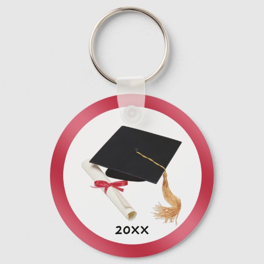 ブラックモルタルとディプロマキーチェーン キーホルダー (正面)