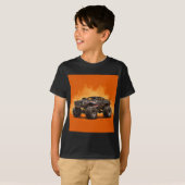ブラックモンスタートラック、ナターシャ・アメリカ Tシャツ (正面フル)