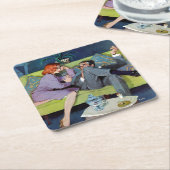 ブラックモンテの最後の襲撃 スクエアペーパーコースター (アングル)