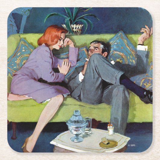 ブラックモンテの最後の襲撃 スクエアペーパーコースター (正面)