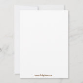 ブラックモーガンホースガール5x7ベビーシャワー招待状 招待状 (裏面)