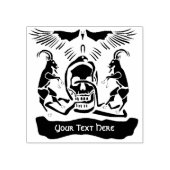 ブラックヤギ腐敗三位一体クレスト ラバースタンプ (インプリント)