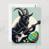 ブラックヤギ遊のイースターエッグ ポストカード (正面/裏面)