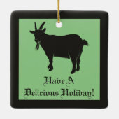 ブラックヤギ黒フィリップデリシャス セラミックオーナメント (裏面)