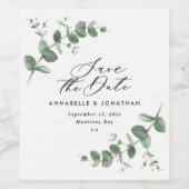 ブラックユエレガントーカリモダンザデイトシック ワインラベル (シングルラベル)