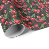 ブラックユダヤ教ロシュ・ハサナのザクロ ラッピングペーパー (ロールコーナー)