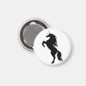 ブラックユニコーンシルエットマグネット マグネット (正面/裏面)