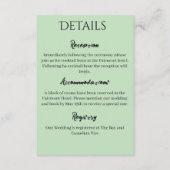 ブラックユニコーンパープルレッドセージの花 エンクロージャーカード (正面)