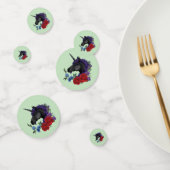 ブラックユニコーンパープルレッドセージの花 コンフェッティ (グループ)