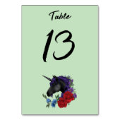 ブラックユニコーンパープルレッドセージの花 テーブルナンバー (正面)