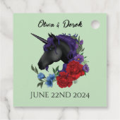 ブラックユニコーンパープルレッドセージの花 フェイバータグ (裏面)