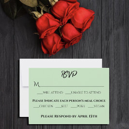 ブラックユニコーンパープルレッドセージの花 出欠カード