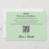 ブラックユニコーンパープルレッドセージの花 招待状 (裏面)