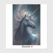 ブラックユニコーンファンタジーアート シール (シート)