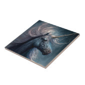 ブラックユニコーンファンタジーアート タイル (側面)