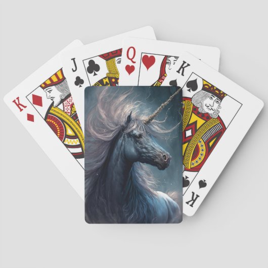 ブラックユニコーンファンタジーアート トランプ (裏面)
