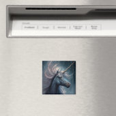 ブラックユニコーンファンタジーアート マグネット (インサイチュ (食洗機))