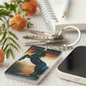 ブラックユニコーンファンタジーダンス キーホルダー (正面右)