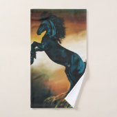 ブラックユニコーンファンタジーダンス バスタオルセット (ハンドタオル)