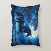 ブラックユニコーンファンタジー満月 アクセントクッション (正面(垂直))