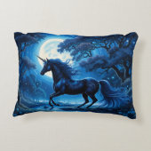 ブラックユニコーンファンタジー満月 アクセントクッション (裏面)