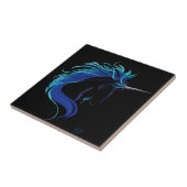 ブラックユニコーンブルーシルバー タイル (側面)